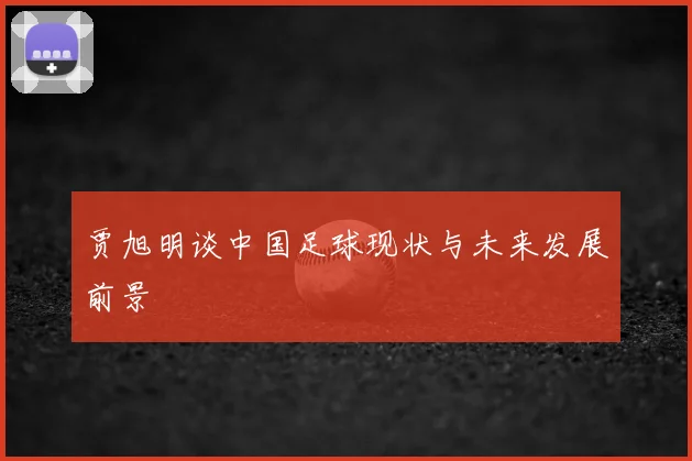 贾旭明谈中国足球现状与未来发展前景